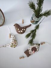  Vögel Stickerei Deco Tilda