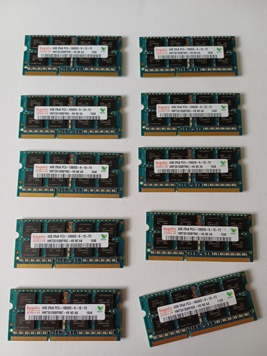 10x 4gb ram ddr3 pc3 - 4gb, pc3-10600s