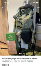Ruckeli Babytrage Grün Neu