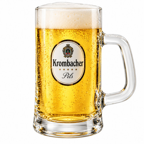 Krombacher bierkrug glas krug - bierkrug,