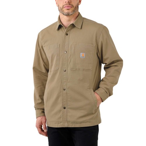 Carhartt fleece lined snap - lined,