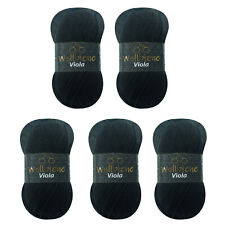 Wollbiene Viola Strickwolle 5x100g Strickwolle 500 Gramm Wolle Stricken Häkeln