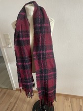 Schal Maxischal bordeauxrot/pink/schwarz/braun kariert NEU