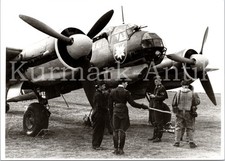 E618 Foto Wehrmacht Archiv Repro Luftwaffe Flugzeug Ju88 Emblem KG51 Edelweiss