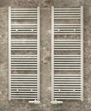 Badheizkörper Handtuchwärmer Badheizung mit Seitenanschluss weiß drehbar