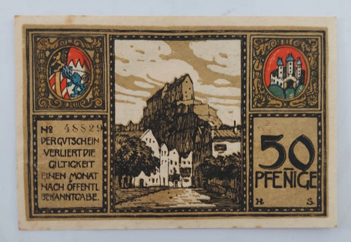 Notgeld stadt burghausen - stadt, 50