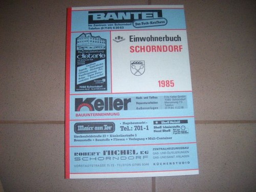 Schorndorf einwohnerbuch - schorndorf,,
