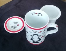 Tasse, Ohne Dich ist alles doof, Sheepworld, Teesieb, 3teilig