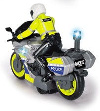 Dickie Toys – Polizei Motorrad – Spielzeug Motorrad mit Polizisten-Figur, NEU