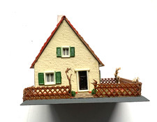 OWO, DDR, Siedlungshaus, Spur H0, Pappe/Kunststoff, 1965, kein Zeichen, top