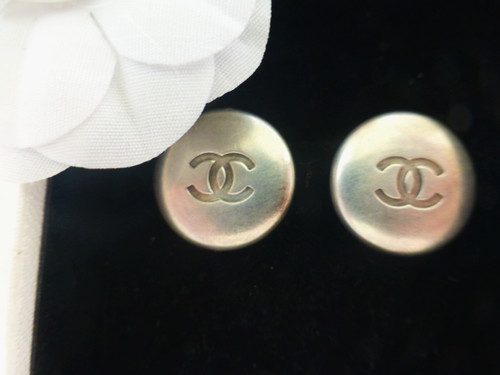 Chanel silber ohrringe mit - chanel,