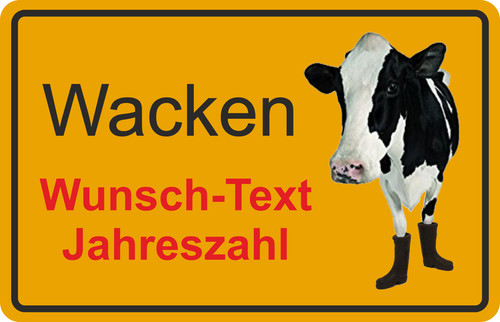 Kuh gummistiefel wacken - kuh,