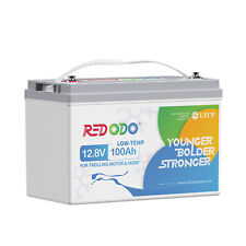 Redodo 12V 100Ah LiFePO4 Lithium Batterie Mit Low Temp Schutz für Solar RV Boot