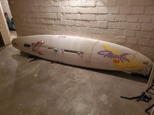 Surfboard Red Marlin mit Mast + Segel, Gabelbaum und Zubehör Windsurfbrett