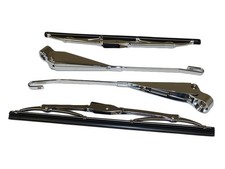 Chrom Scheibenwischer Set & Chrom Wischerarmen Hutmutternbef. für VW Käfer 1302