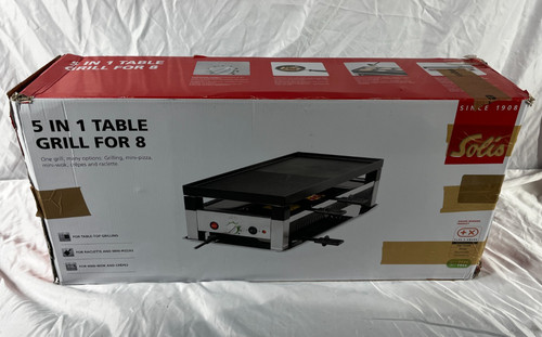 Raclette grill 5in1 solis - raclette,