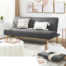 Schlafsofa Schlafcouch Sofa Bettsofa klappbar Ausklappsofagrau VASAGLE LCS701G01