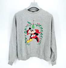 F&F Damen Pullover Sweater mit Micky Maus Aufdruck Weihnachten Winter in Gr. 44