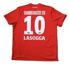 Adidas Pierre-Michel Lasogga Hamburger SV Trikot 2018/2019 Away rot HSV XL