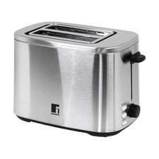 Bergner Edelstahl-Toaster Doppelschlitz Toastautomat 2 Schlitze 7 Stufen 800 W