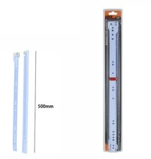 x Schienenführung für Schubladen mit Rollenschiebe weiß 50 cm dfh