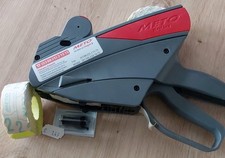 Meto Preisauszeichner Pro Line, je 1 Rolle Etikett Weiß u Neongelb, 1 Farbrolle