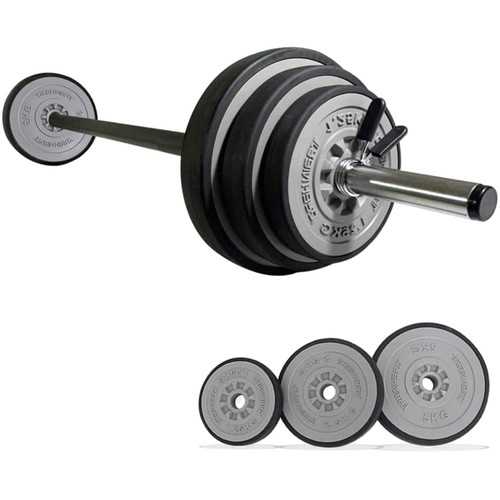 Hantelset 20kg mit langhantel - hantelset,