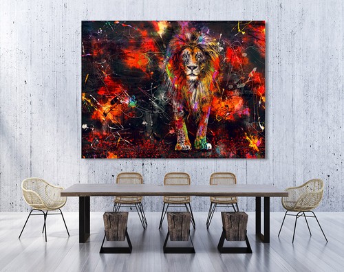 Acrylglas wandbild löwe lion - acrylglas,