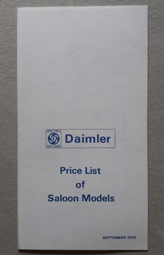 Daimler preisliste prospekt - preisliste,