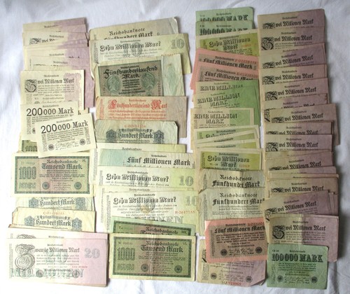 Sammlung mit 100 banknoten - mit,