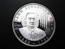 Medaille  Johann Sebastian Bach  Durchmesser: 40 mm