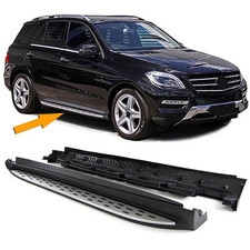 Alu Trittbretter Flankenschutz OE Style mit ABE für Mercedes ML W166 ab 11
