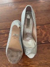 Badgley Mischka Silber Bling Schuhe 7,5 M (38)