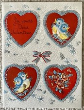 Unused Valentine Bluebird Blue