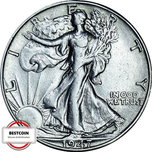 Usa 142 half dollar - km,