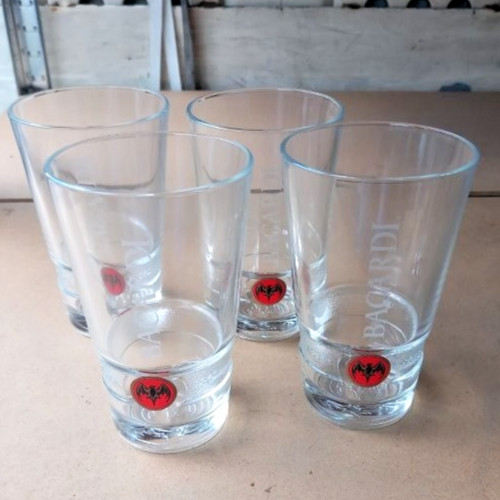 Bacardi becher glas rotes - becher,