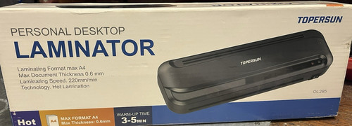 Topersun laminator a6 - laminator, a5