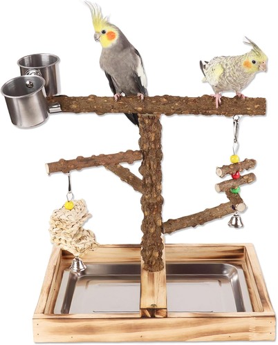 Vogel spielständer holz - spielständer,