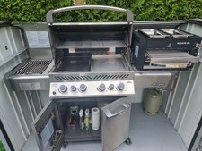 NAPOLEON GASGRILL PRESTIGE 500 EDELSTAHL,ELEKTR. DREHSPIESS + HELIOS XL BEEFER