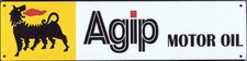 Blechschild agip motor oil - "agip, oil"
