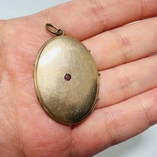 Biedermeier Tombak Granat Foto