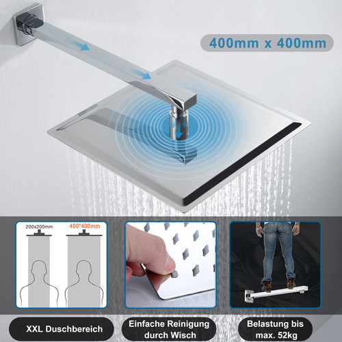 Edelstahl duschset regendusche - edelstahl,