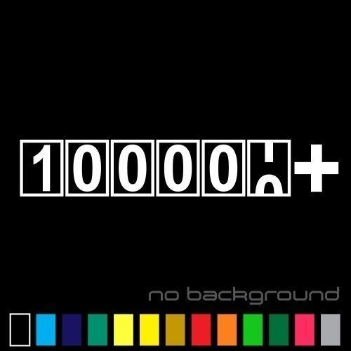 100000 miles sticker vinyl - sticker,