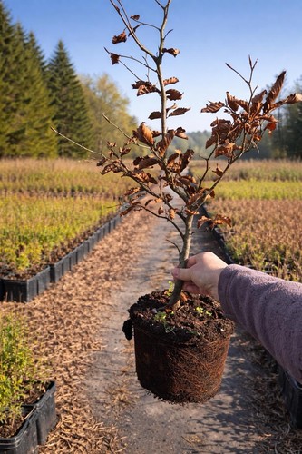 Rotbuche purpurea 100cm - rotbuche,
