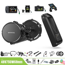 48V75OW Bafang BBS02B Mid Drive Motor Bicycle DIY Ebike Conversion Kit 68-100mm