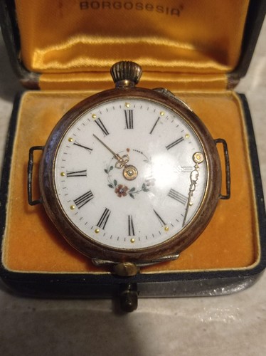 Armbanduhr silber vergoldet - silber,