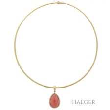 H.Stern Collier 42cm Gelbgold 18 Karat mit rotem Stein