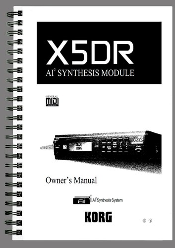 Korg x5dr bedienungsanleitung - x5dr,