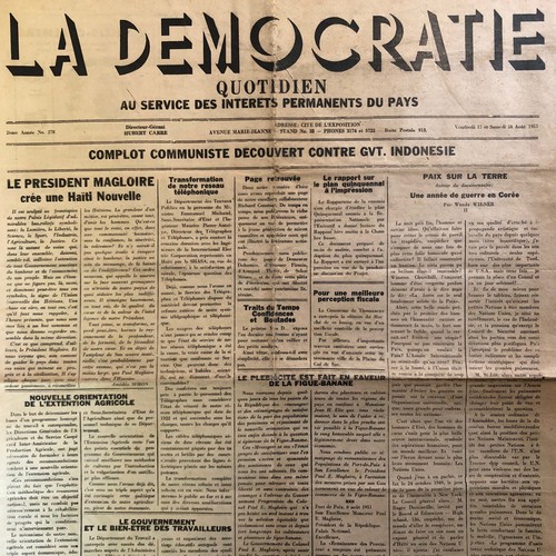 Zeitung democratie haiti - zeitung,