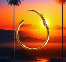 I KLICKER OHRRING 8 mm I Echt